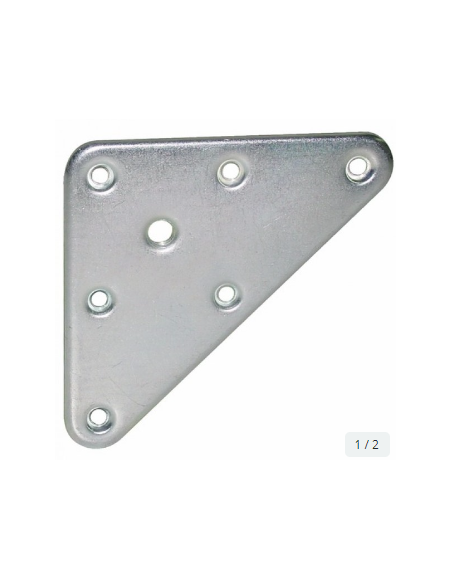 LOT de 4 PLAQUES de MONTAGE pour PIEDS de MEUBLES avec FILETAGE M8  VIS FOURNIES