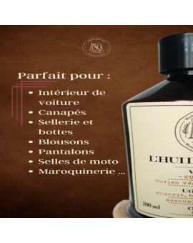 Soin Naturel pour Cuirs Lisses - Hydrate, Nourrit et Élimine les Taches - Made in France