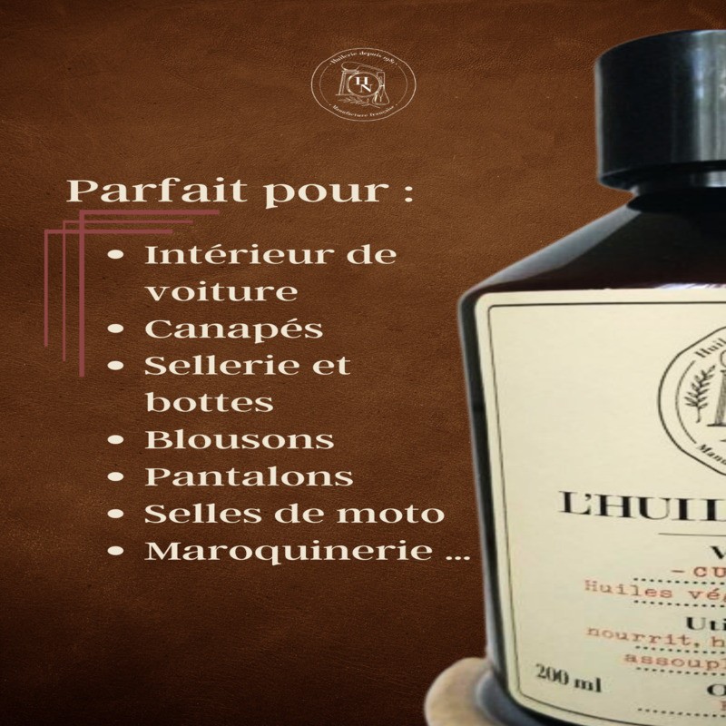 SOIN NATUREL pour CUIRS LISSÉS HYDRATE NOURRIT et ÉLIMINE les TACHES  MADE in FRANCE SOIN NATUREL pour CUIRS LISSÉS HYDRATE NOURRIT et ÉLIMINE les TACHES  MADE in FRANCE