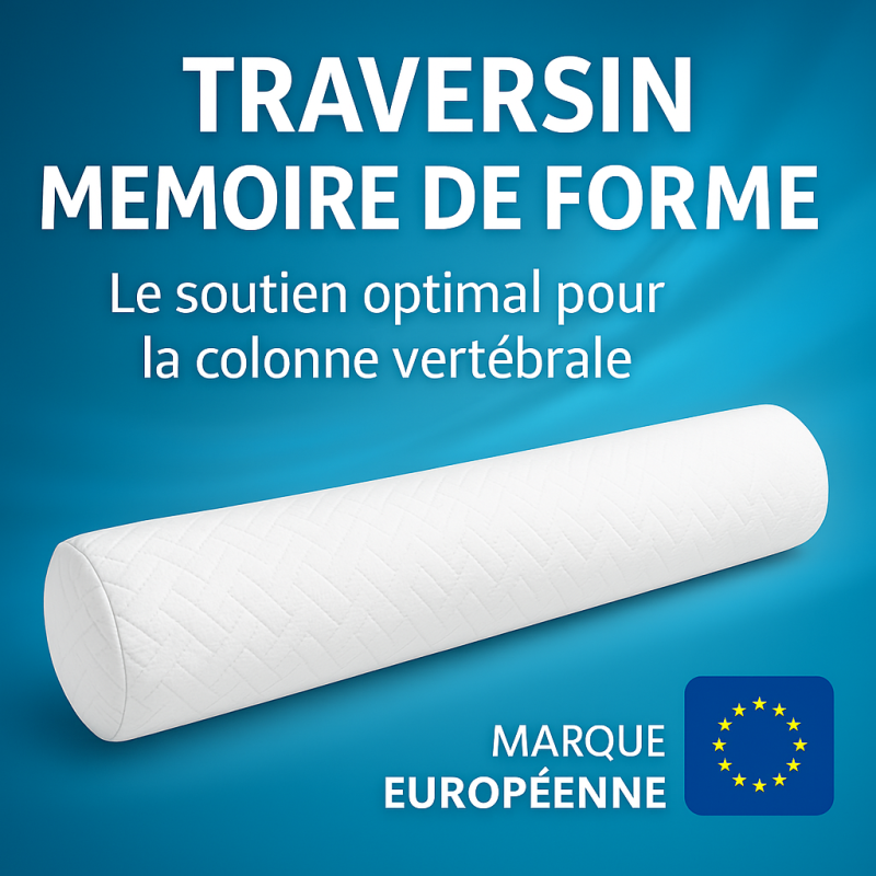 TRAVERSIN 140 cm FERME en MÉMOIRE de FORME TRAVERSIN 140 cm FERME en MÉMOIRE de FORME
