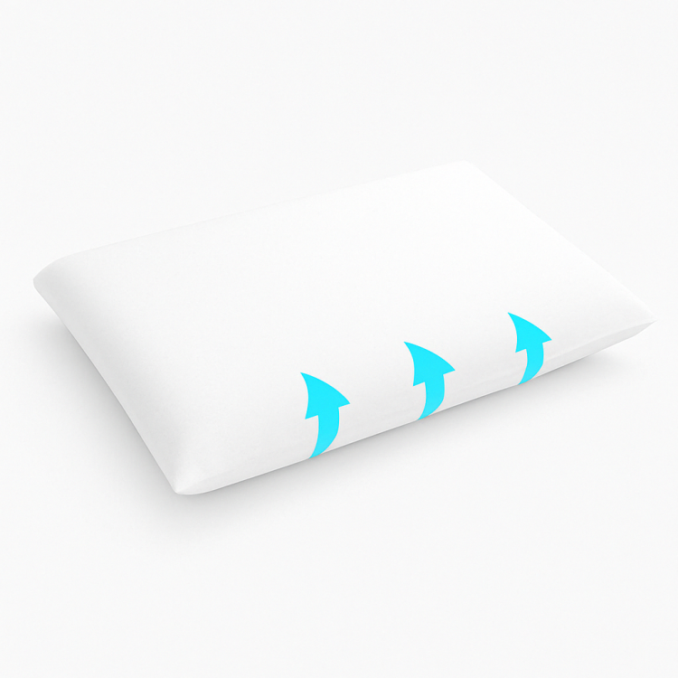 OREILLER ERGONOMIQUE PLAT en MÉMOIRE de FORME  CONFORT et SOUTIEN OPTIMAUX pour un SOMMEIL RÉPARATEUR