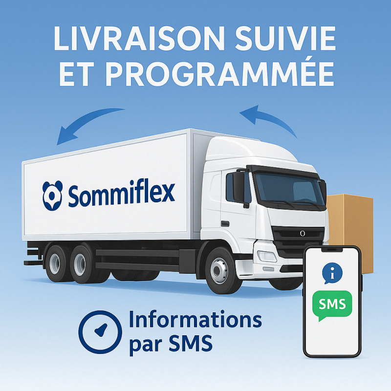 Sommier Tapissier Blanc 90x200 – Fabrication Française Artisanale