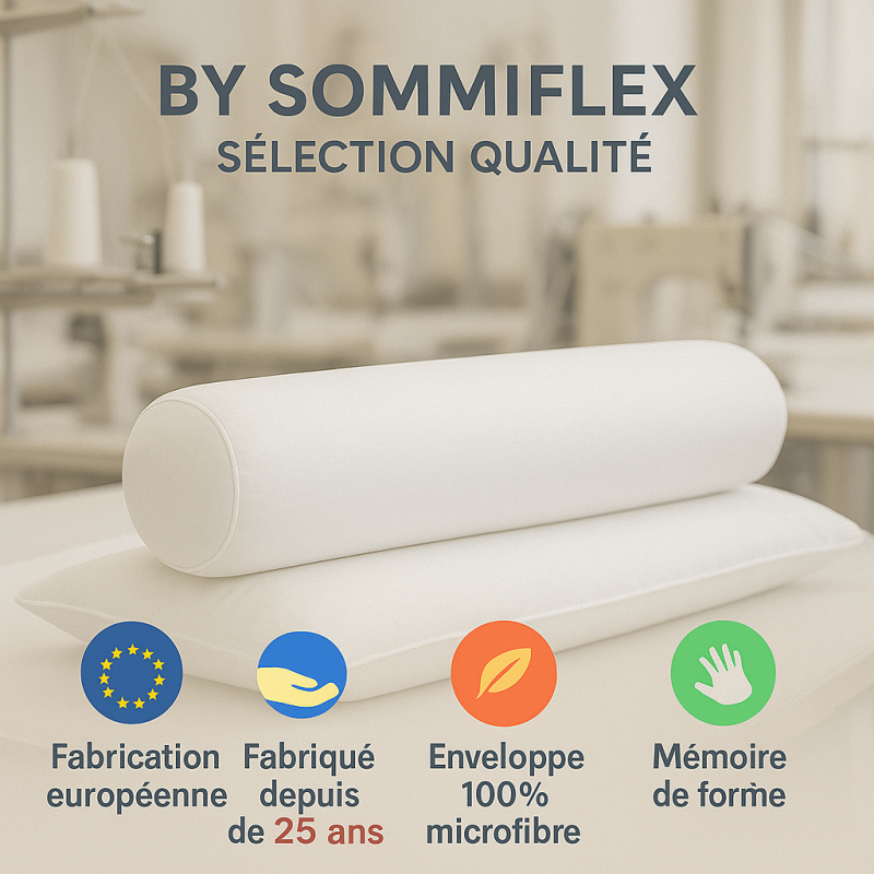 TRAVERSIN 140 cm FERME en MÉMOIRE de FORME TRAVERSIN 140 cm FERME en MÉMOIRE de FORME