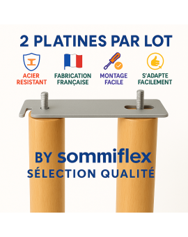 PLATINES de LIAISON pour SOMMIERS (ATTACHE, ASSEMBLAGE, JONCTION) – GARANTIE à VIE