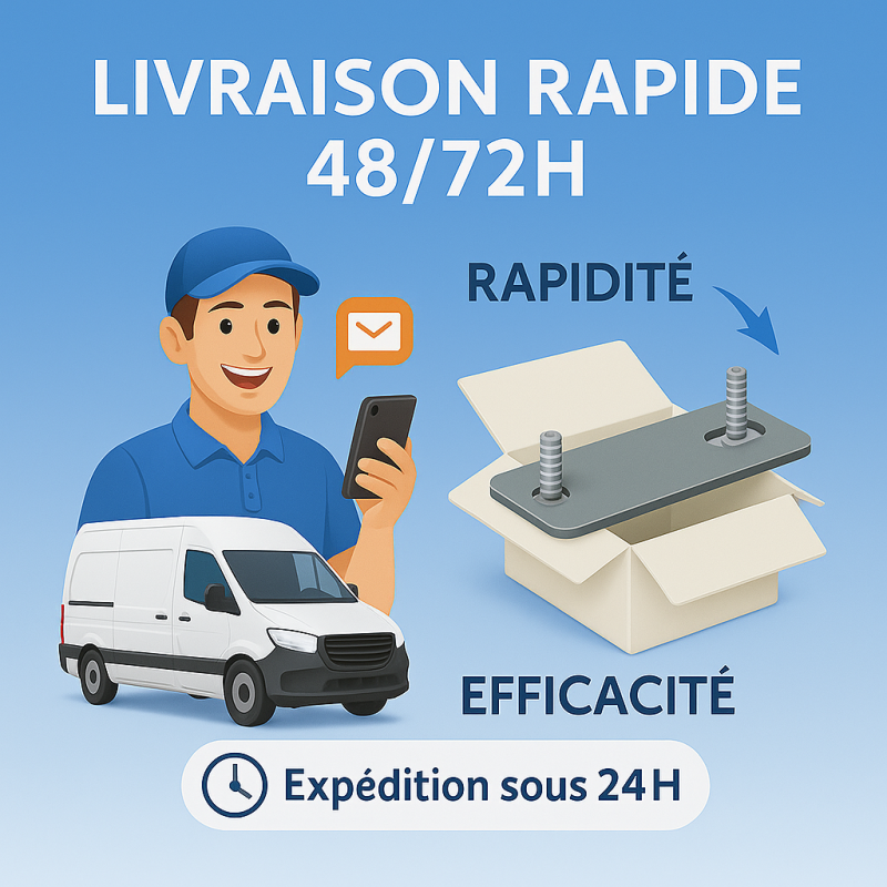 PLATINES de LIAISON pour SOMMIERS (ATTACHE, ASSEMBLAGE, JONCTION) – GARANTIE à VIE