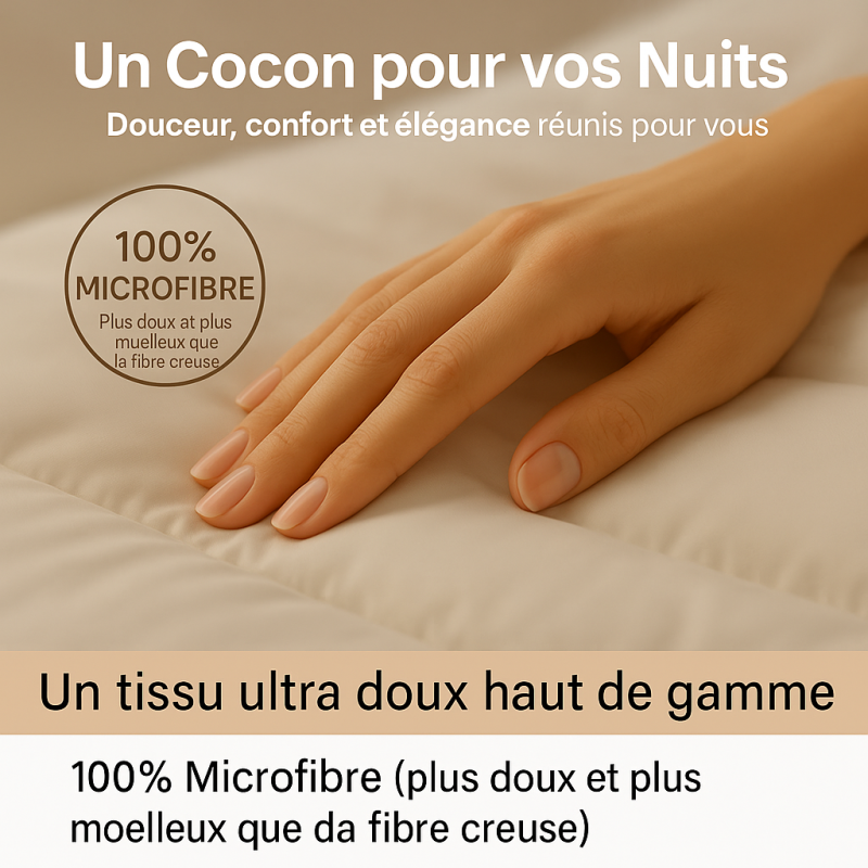 Couette 4 Saisons Très Chaude – Moelleuse & Thermorégulatrice 220x240