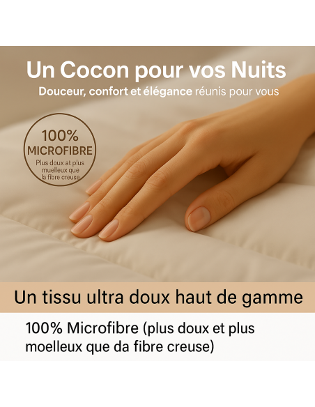 Couette 4 Saisons Très Chaude – Moelleuse & Thermorégulatrice 220x240