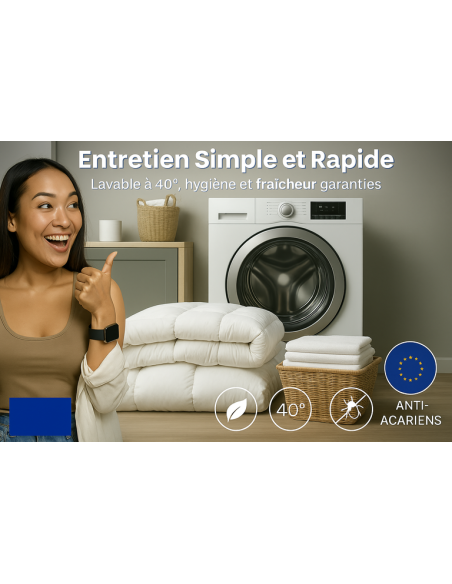Couette 4 Saisons Très Chaude – Moelleuse & Thermorégulatrice 220x240