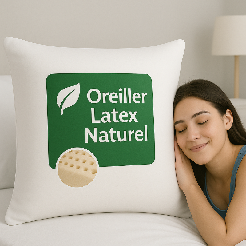 OREILLER 60x60 CONFORT en LATEX NATUREL SOUPLE et MOELLEUX  OREILLER en MOUSSE de LATEX  GARANTIE à VIE OREILLER 60x60 CONFORT en LATEX NATUREL SOUPLE et MOELLEUX  OREILLER en MOUSSE de LATEX  GARANTIE à VIE