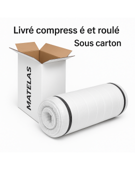Matelas 180x200 cm – Ressorts Ensachés – Épaisseur 28 cm – Surmatelas Mousse HR – Confort Mi-Ferme – Garantie 4 Ans