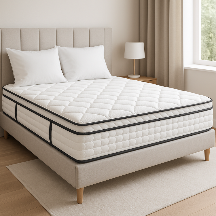 Matelas 180x200 cm – Ressorts Ensachés – Épaisseur 28 cm – Surmatelas Mousse HR – Confort Mi-Ferme – Garantie 4 Ans Matelas 180x200 cm – Ressorts Ensachés – Épaisseur 28 cm – Surmatelas Mousse HR – Confort Mi-Ferme – Garantie 4 Ans