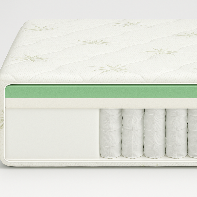 Matelas Bambou 90x200  Ressorts & Confort