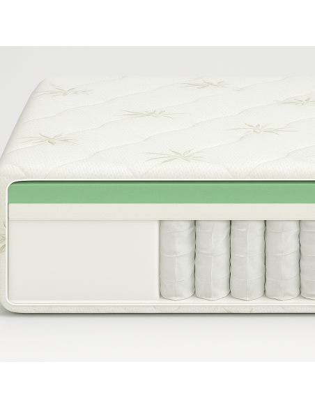 Matelas Bambou 90x200  Ressorts & Confort