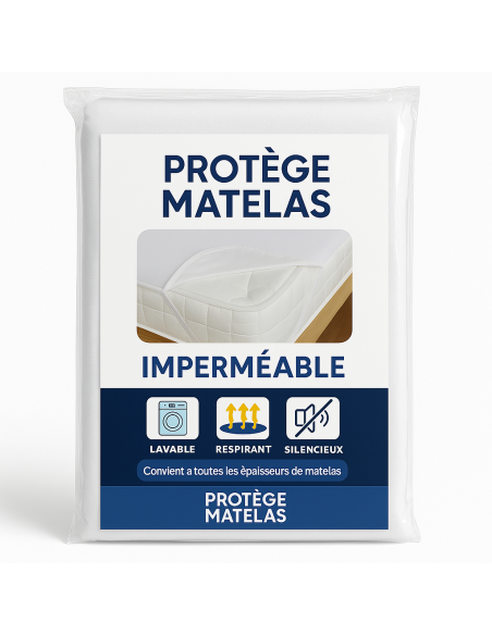 Protège Matelas 140x190 Imperméable – Lavable, Respirant et Silencieux – Convient à Toutes les Épaisseurs