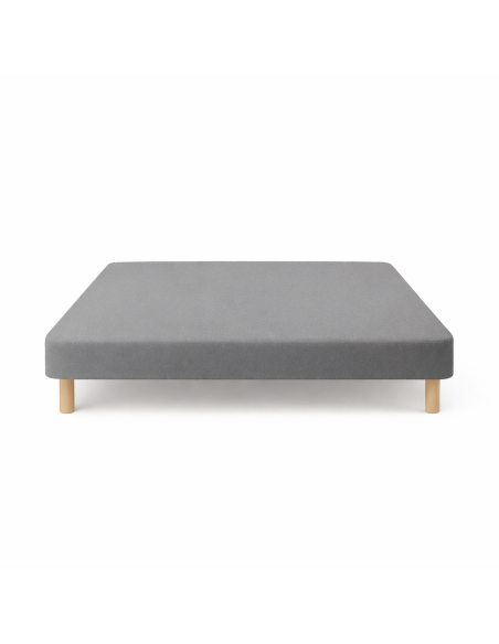 Sommier Tapissier Gris 120x190 – Fabrication Française Artisanale