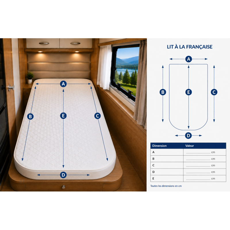 Matelas sur mesure camping-car, van & bateau | Sommiflex