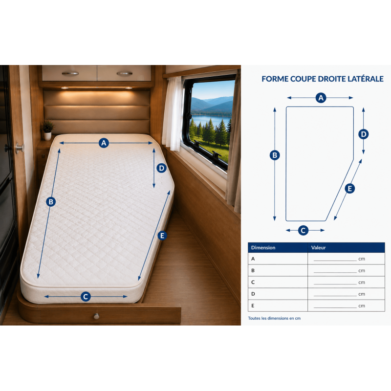 Matelas sur mesure camping-car, van & bateau | Sommiflex