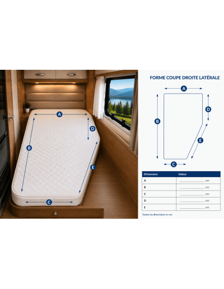 Matelas sur mesure camping-car, van & bateau | Sommiflex