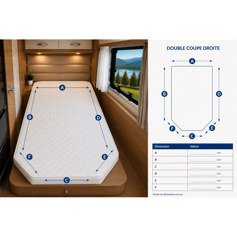 Matelas sur mesure camping-car, van & bateau | Sommiflex