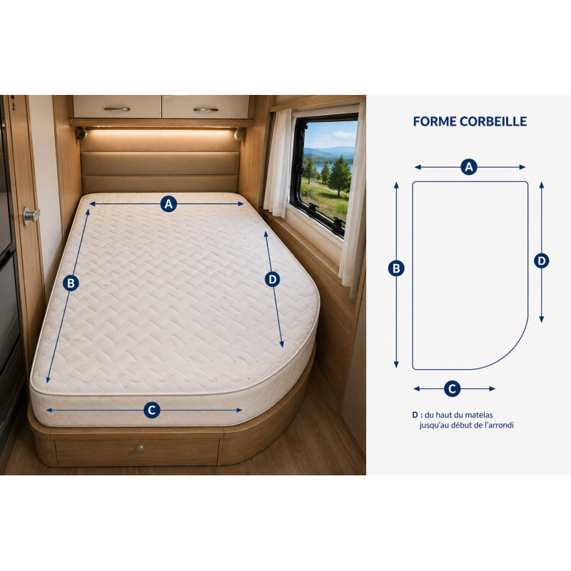 Matelas sur mesure camping-car, van & bateau | Sommiflex