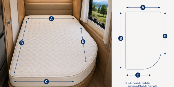 Un matelas pensé pour les couchages qui sortent du standard